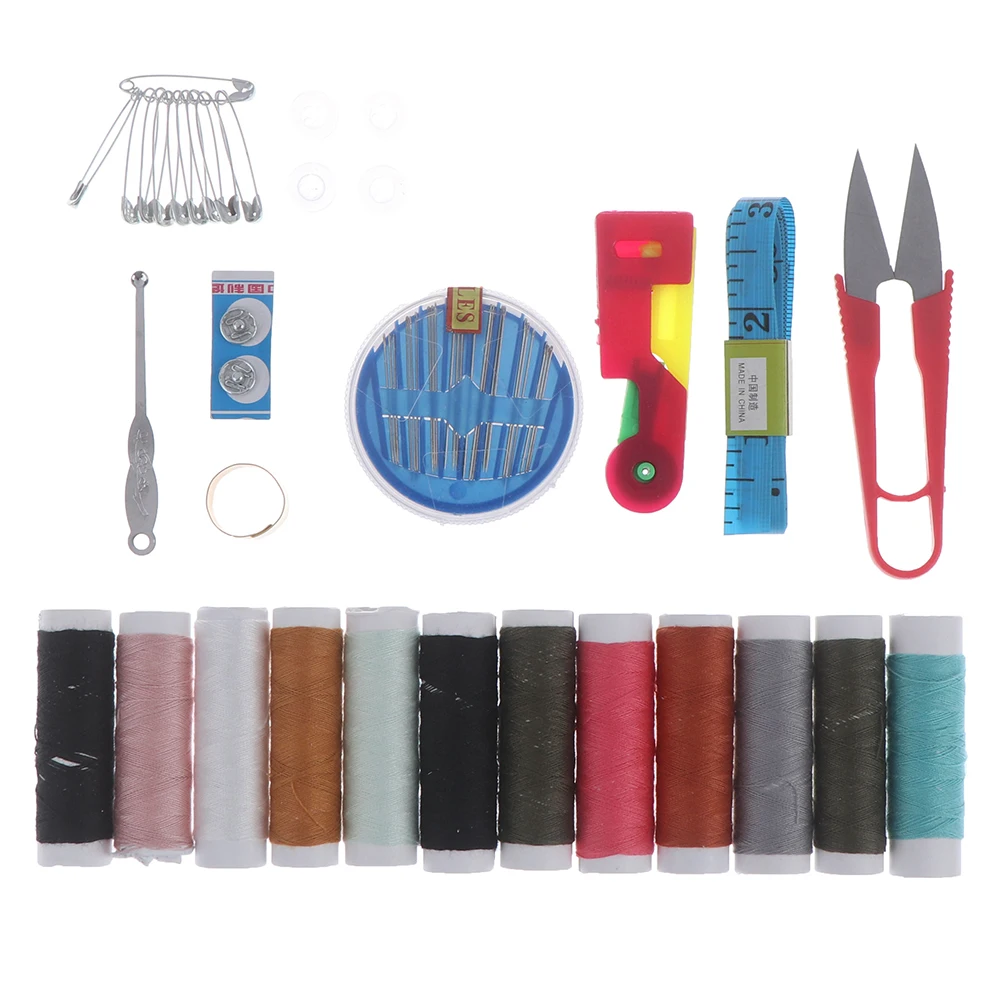 Большая швейная коробка набор бытовой портативный 10 шт мини инструмент нить