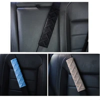 2pcs plush winter auto seat belt cover for hyundai ix25 ix35 ix45 genesis kona ioniq h rio tucson car accessories