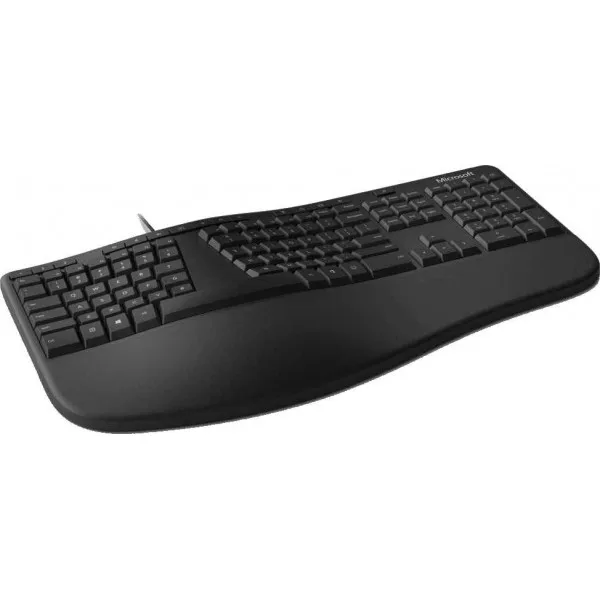 Клавиатура microsoft ergonomic черный usb multimedia ergo (подставка для запястий) | Компьютеры и