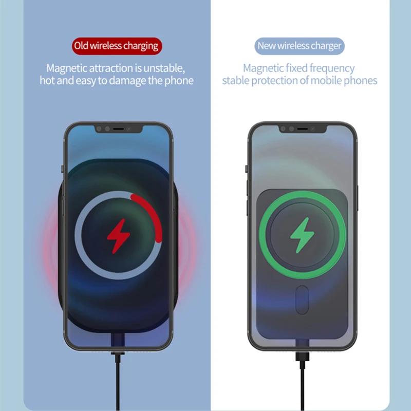 

15W Qi Fast Charging Magnetic Wireless Car Charger for iPhone 12