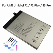 5150mAh Original Replacement Battery For UMI Umidigi F1 / F1 Play / S3 Pro / S3Pro / F1Play Mobile Phone Battery + Tools