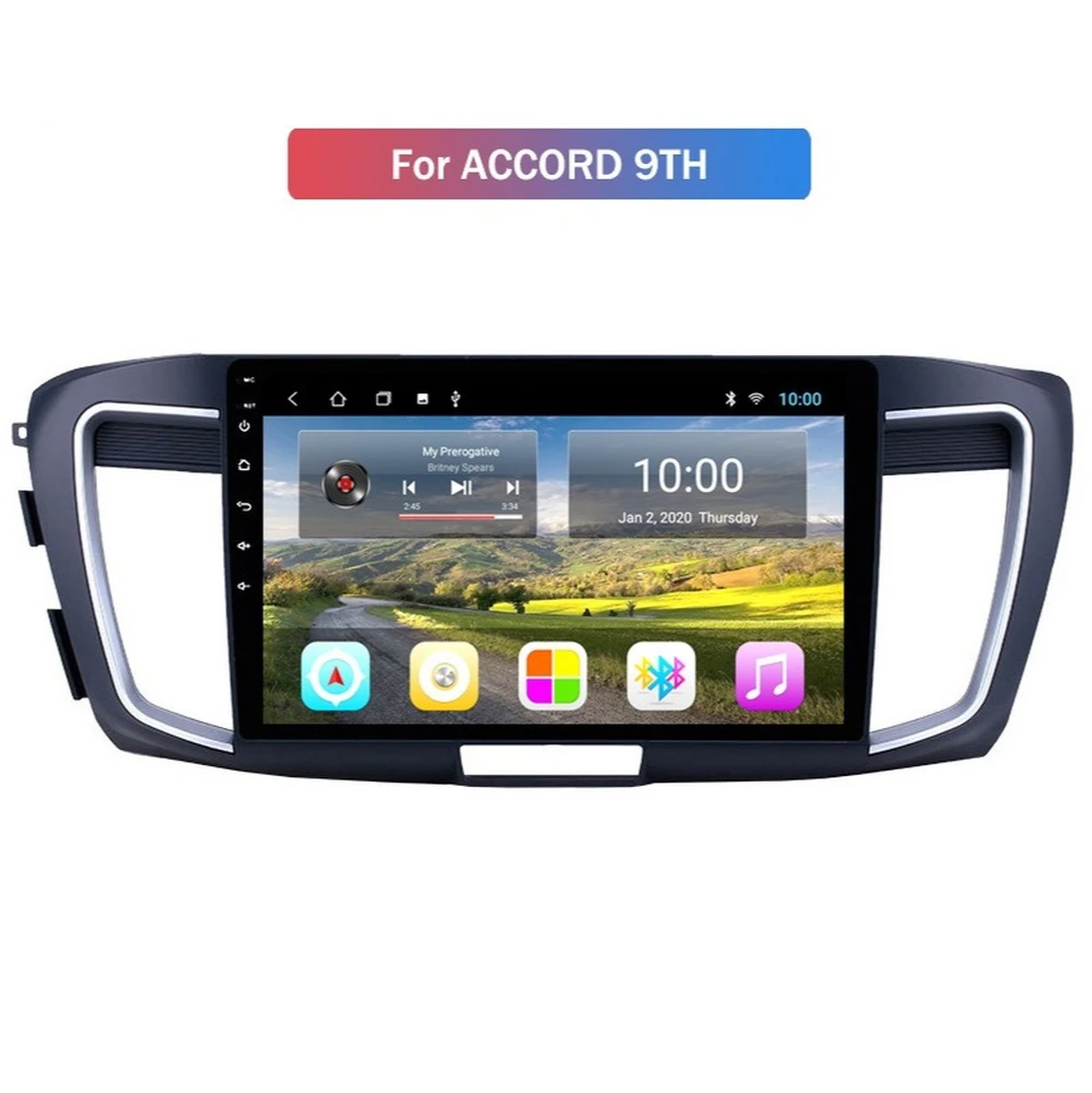 Автомобильный радиоплеер для HONDA Accord 2013- 6G + 128G Android автомобильный GPS-навигатор с Wifi