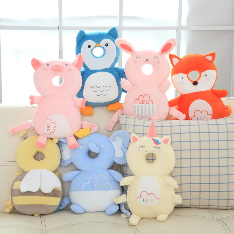 

Children's Anti-fall Headrest Baby Four Seasons Animal Style Summer Headrest Back Pad Baby Head Protection Cap