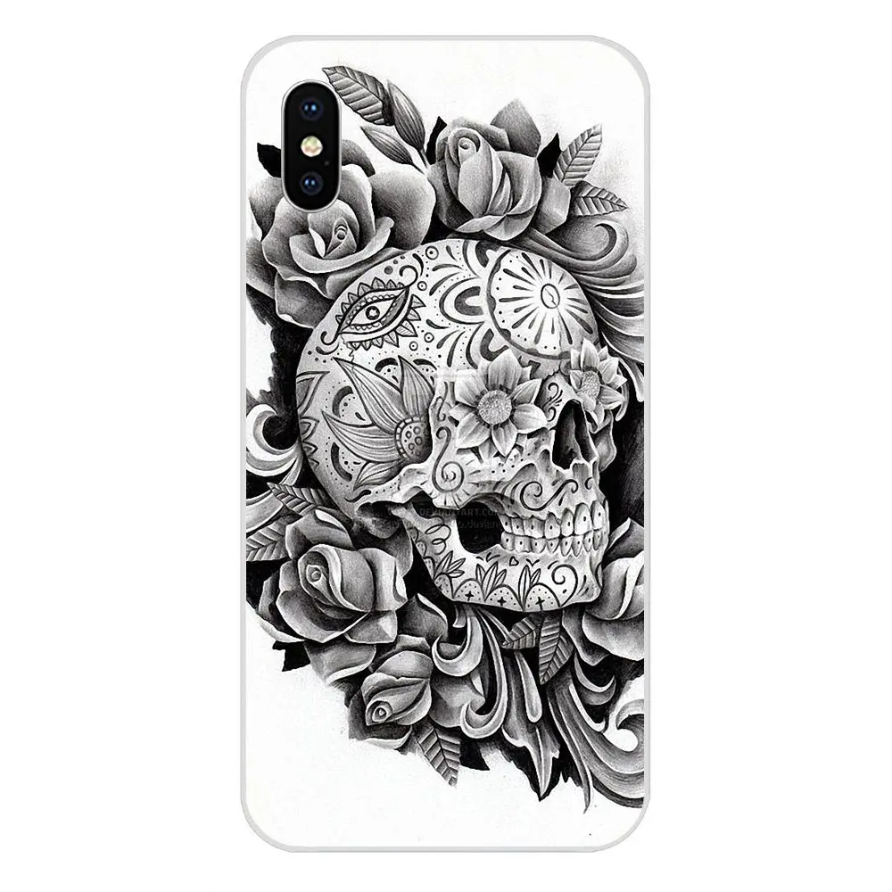 Уникальный высокого качества чехол для телефона Sugar Skull Day Of The Dead татуировки Apple