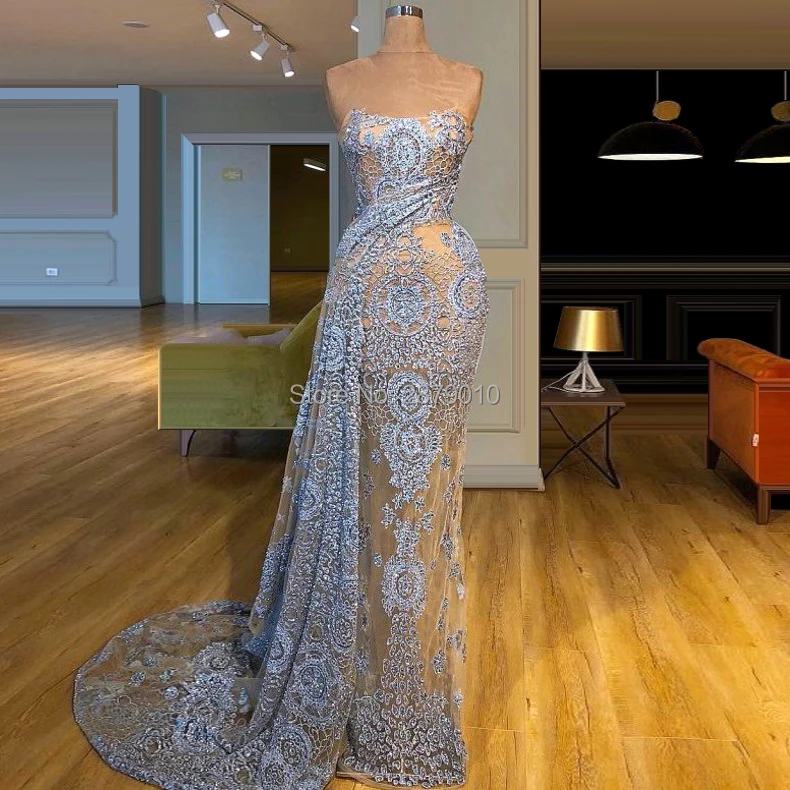 2020 без бретелек Русалка вечернее платье рукавов женское в пол для выпускного