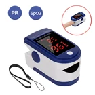 Пульсоксиметр на кончик пальца, прибор для измерения уровня кислорода в крови и пульса, со шнурком, двухсторонний дисплей, цифровой монитор SpO2