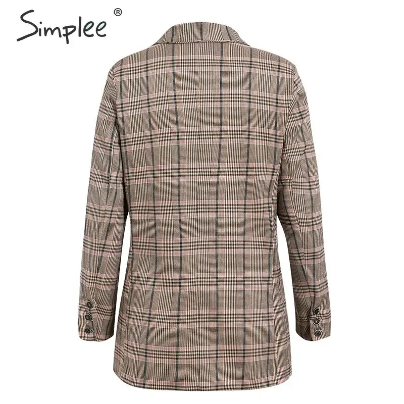 Simplee шикарный женский пиджак пальто с длинным рукавом офис Осень | Женская одежда