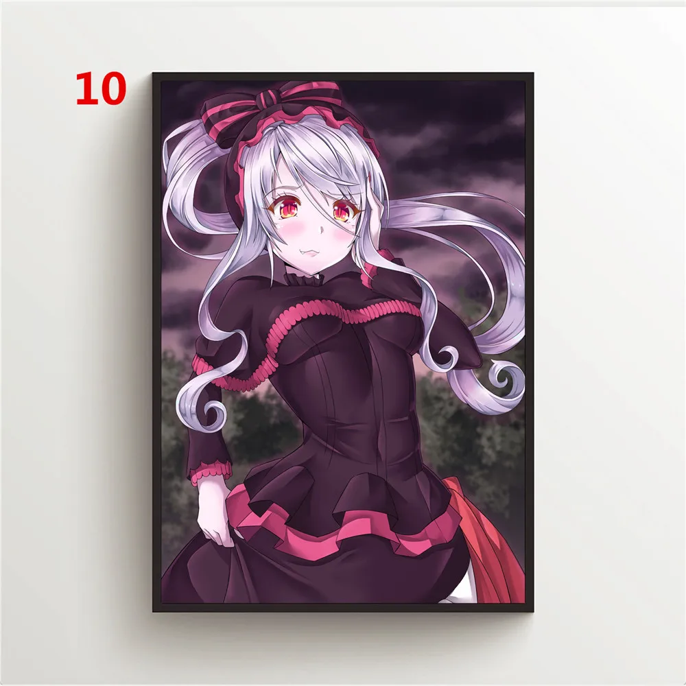Постеры аниме Overlord Shalltear Bloodfallen для стен - живопись на холсте, декоративные фотографии для детской комнаты.