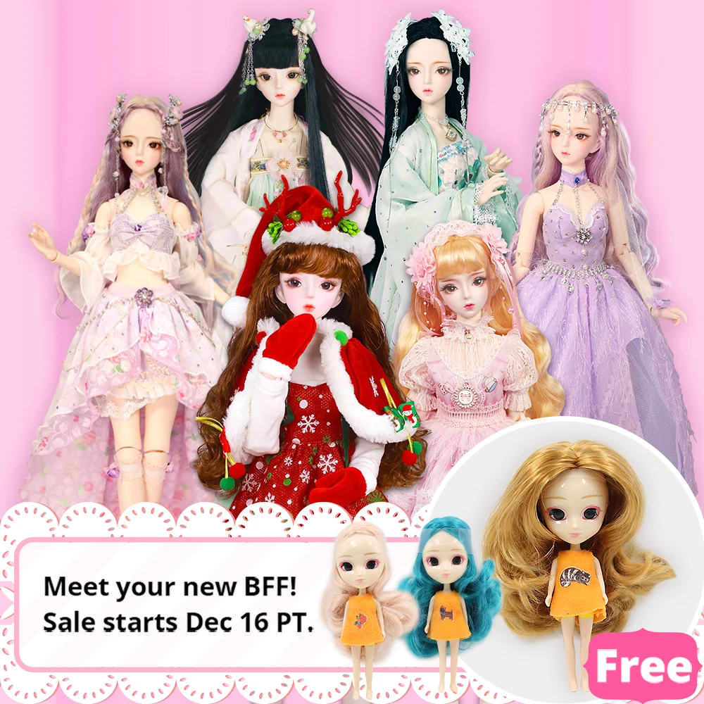 DBS 1/3 BJD куклы игрушки 62 см DF Мода принцесса куклы шарнирное тело Великолепная одежда и обувь AI YoSD MSD SD набор игрушка подарок DC лати