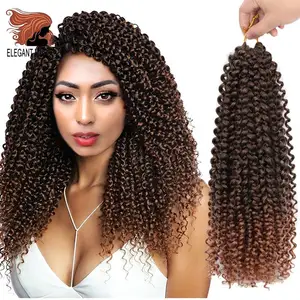 Элегантные кудрявые косички MUSES 14 дюймов, мягкие косички для плетения волос с эффектом омбре, синтетические косички для наращивания