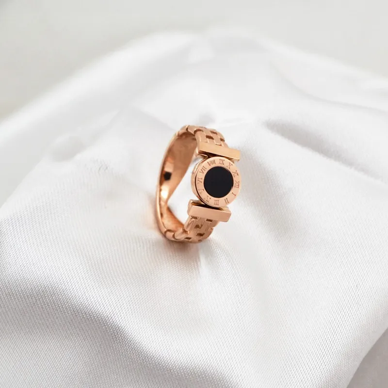 Искусственная цепь для часов из нержавеющей стали кольцо пары панк римские цифры