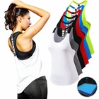 Новинка, сексуальный жилет для йоги, без рукавов, сплошной цвет, быстро сохнет, для бега, для женщин, для занятий спортом, для занятий йогой, рубашки для фитнеса, топы