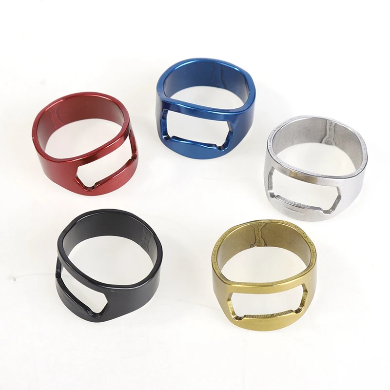 Zwмногофункциональная открывалка для бутылок портативное кольцо из нержавеющей