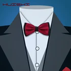 Мужской галстук-бабочка HUISHI, мужской галстук-бабочка, классический однотонный галстук-бабочка для свадебной вечеринки, модный Регулируемый черный галстук-бабочка