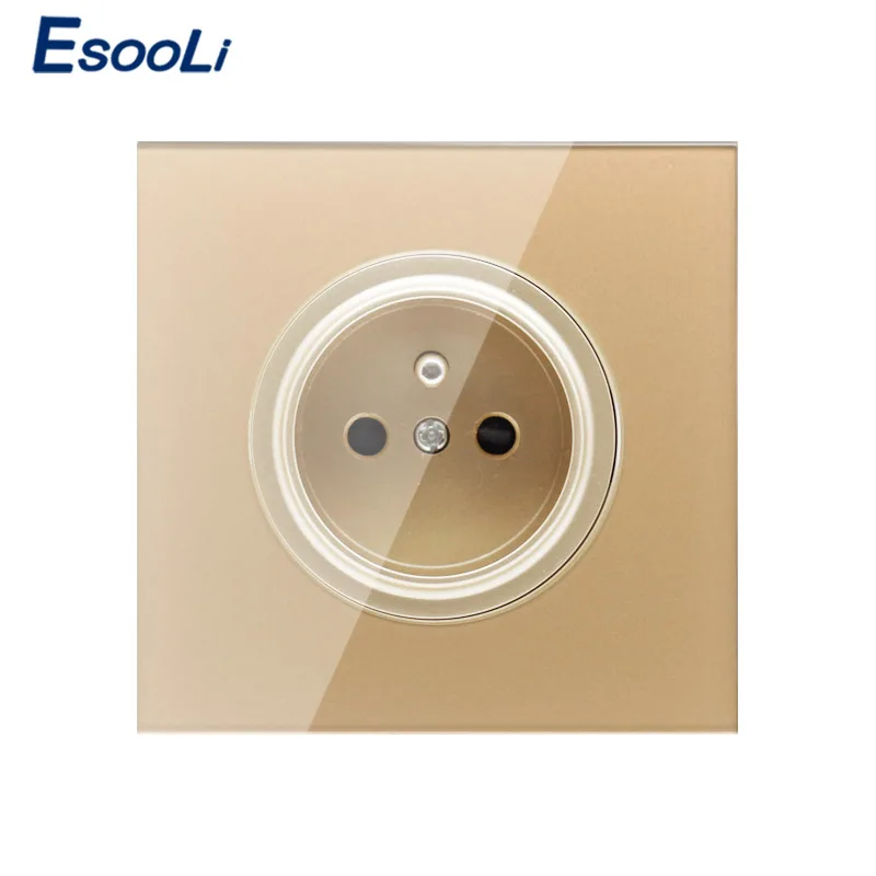 Новое поступление 2019 настенная розетка Esooli с заземлением и защитой от детей 16 А