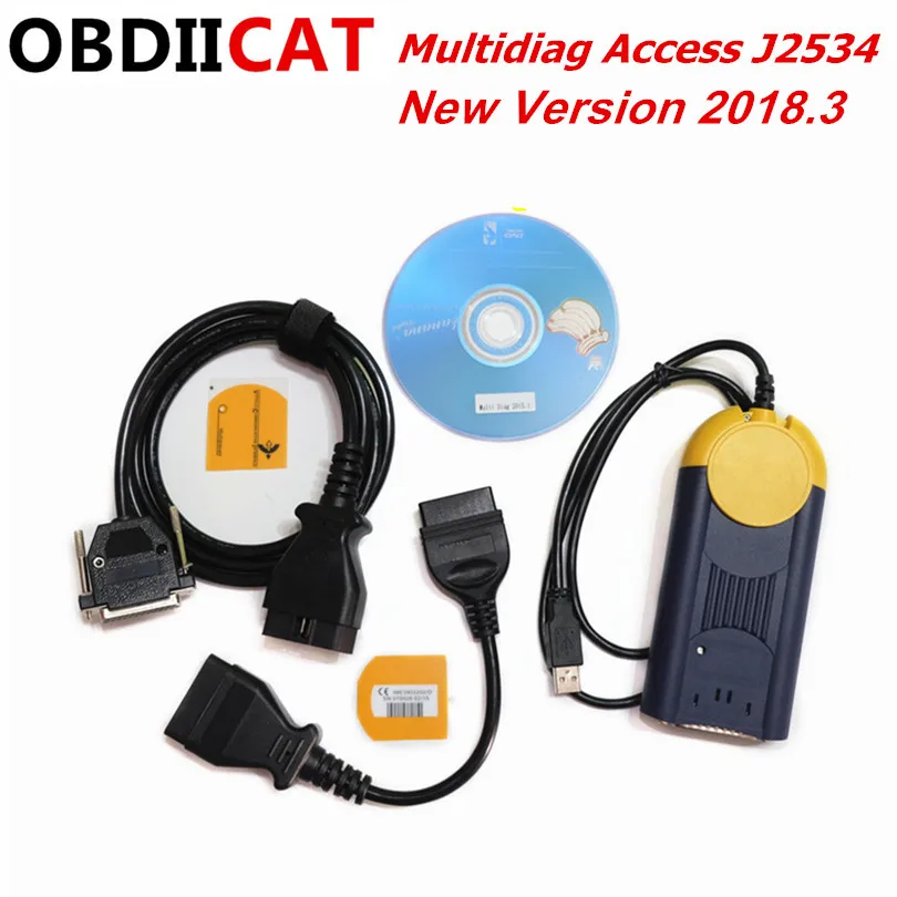 Диагностический инструмент Multi Diag доступ J2534 интерфейс Pass Thru OBD2 устройство Multidiag