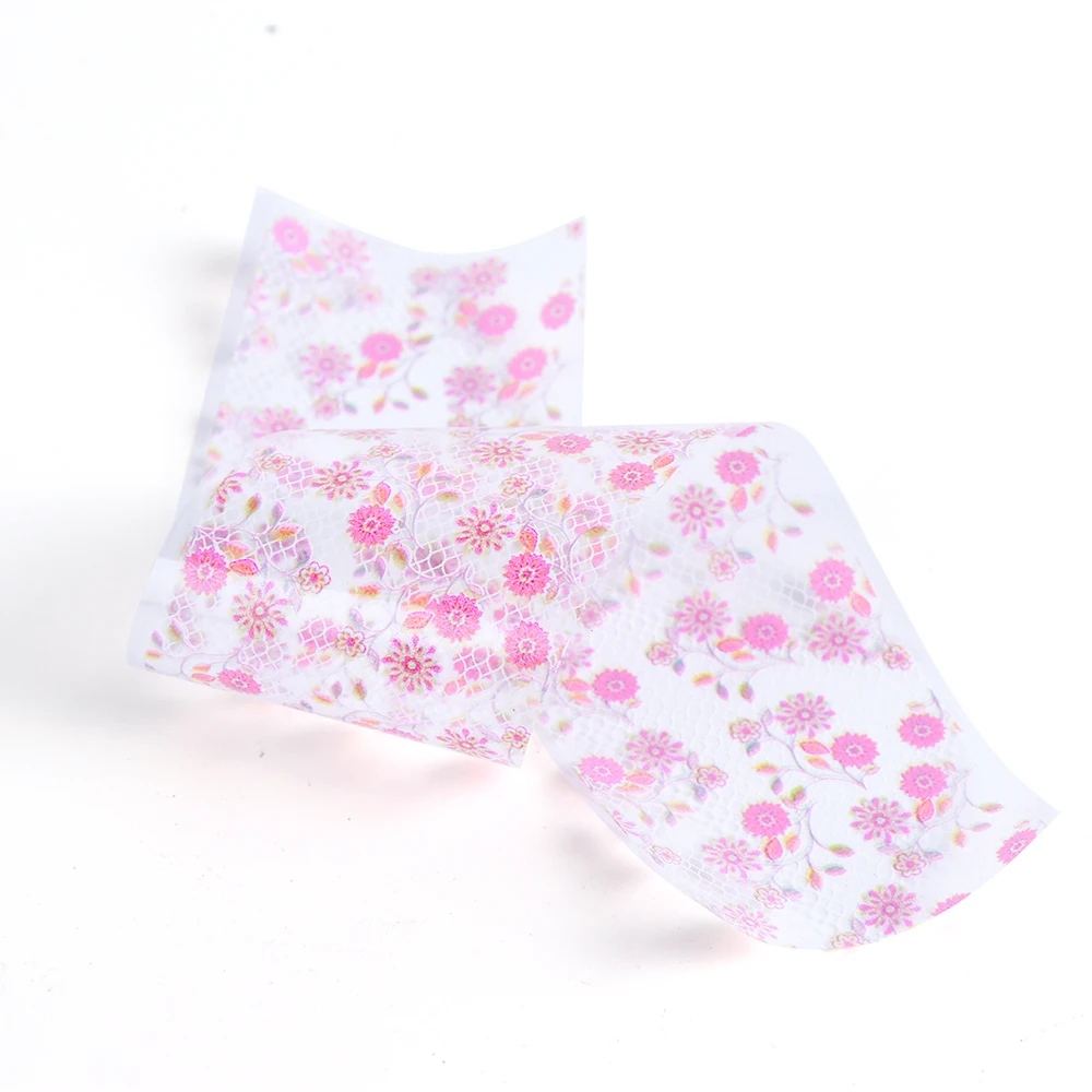 Звездное небо для ногтей наклейки Лазерная Фольга градиент Бумага цветок