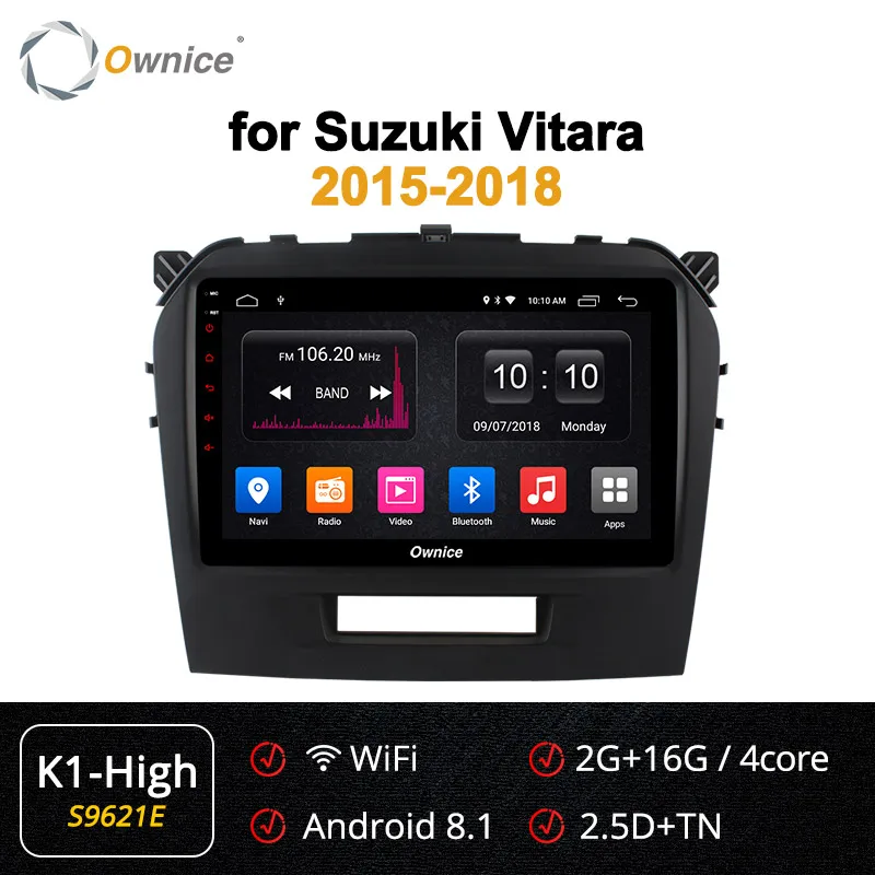 S9621 K1-High Ownice 360 Panorama Android 9,0 Восьмиядерный k3 k5 k6 автомобильный Радио DVD gps Navi плеер dvd для Suzuki Vitara- 4G DSP оптический - Цвет: S9621 K1-High