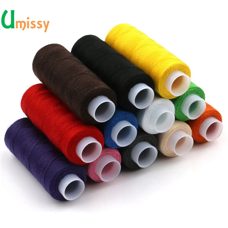 12pcs Set 12 шт. разных цветов швейные нитки по 5 г каждый как DIY набор швейных ниток для ручного шитья или машинного шитья ниток - Цвет: 12pcs Set