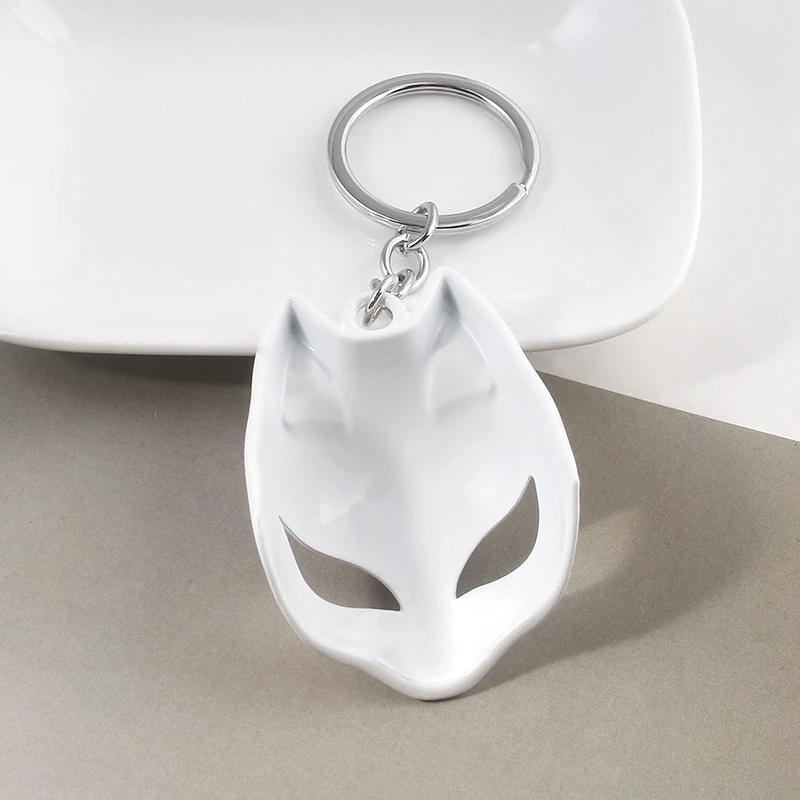 1pcs Cute Anime Persona 5 Fox Mask Metal Pendant Keychain Cosplay Prop Backpack Decor Boy Girl Keyring Christmas Gift | Украшения и
