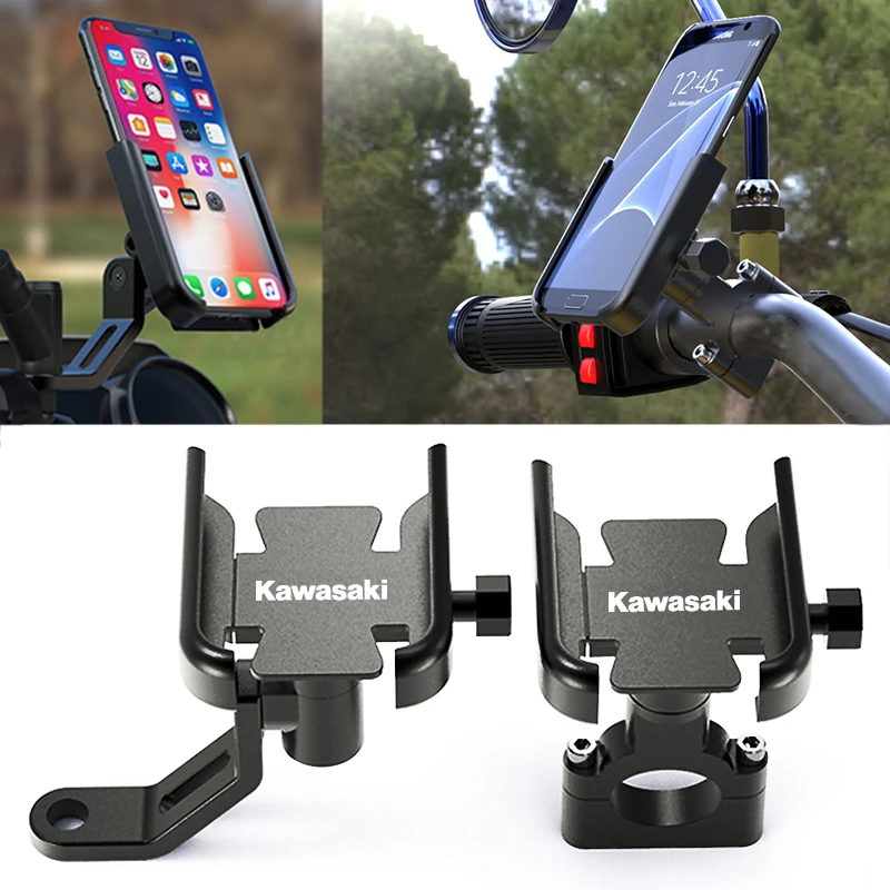

Motorcycle HandleBar Phone Holder Suitable For Kawasaki Z650 Z750 Z800 Z900 Z900RS Z1000 Z1000SX Z400 Z300 GPS Navigation Stand