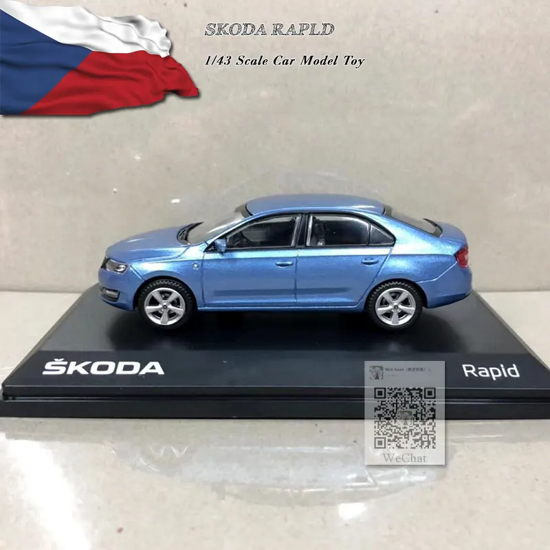 ABREX 1/43 реальные игрушки SKODA RAPLD литая металлическая модель автомобиля игрушка для