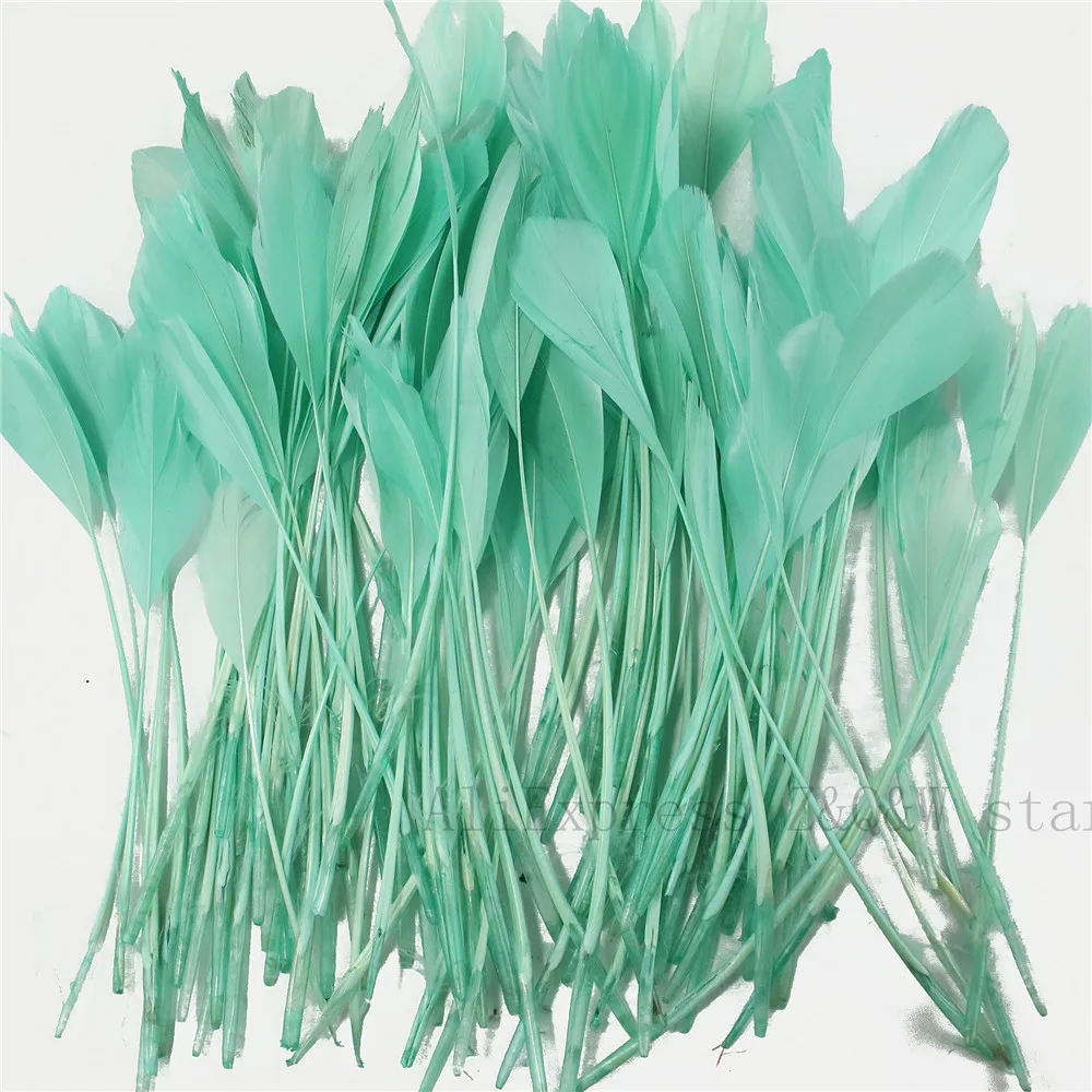 Натуральный 15-20 см (6-8 дюймов) гусиное перо слеза голова окрашенный цвет 10 шт DIY