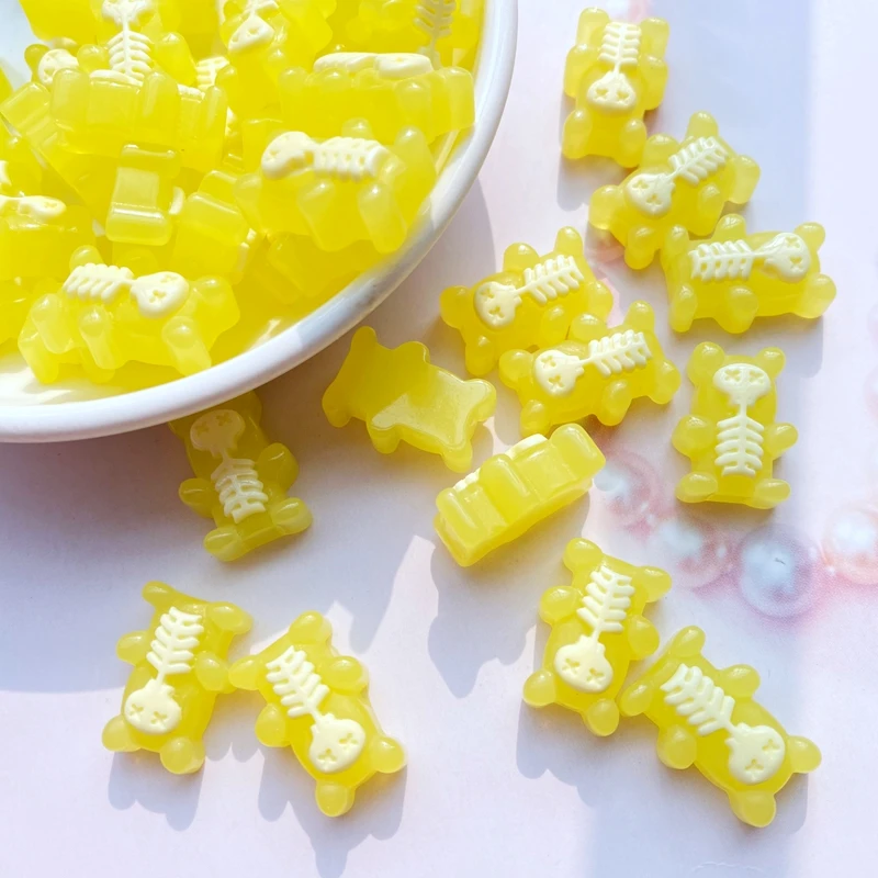 

Мини медвежьи кабошоны из смолы 20 шт TSXJY