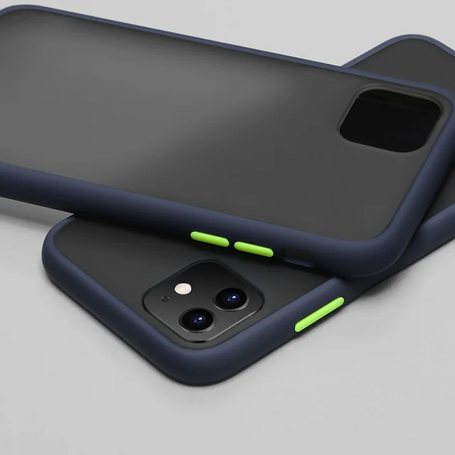 Жесткий матовый бронированный чехол для iPhone 12 11 Pro XS Max Mini XR X 7 8 6 6s Plus SE 2020 жесткий
