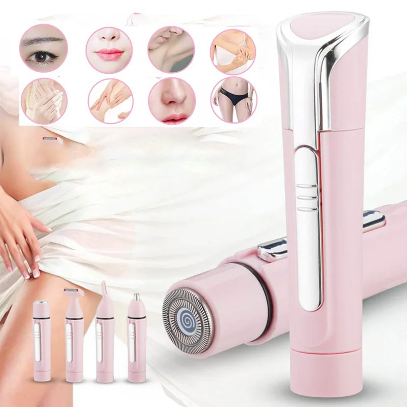 

Electric Eyebrow Trimmer, Painless Facial Epilator, Ear And Nose Trimmer, Razor, Four-In-One Makeup Tool, Eye Modification Tool