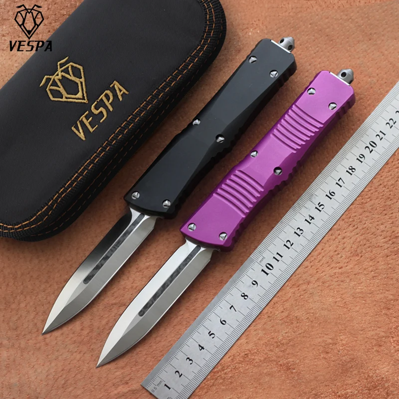 Лезвие ножа VESPA: D2(D/E Satin) Ручка: алюминий походные ножи для выживания на природе EDC