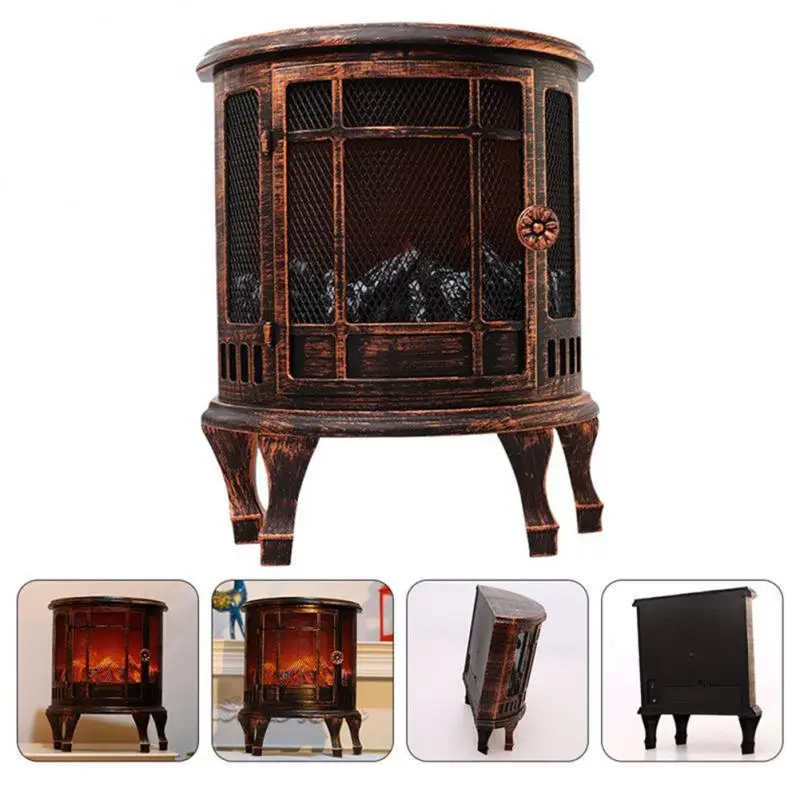 

1Pc Fireplace Decor Shape Lamp Simulation Fireplace Lamp Charcoal Firewood Fire Wind Lamp Scene Decor Hanging Home Decoration