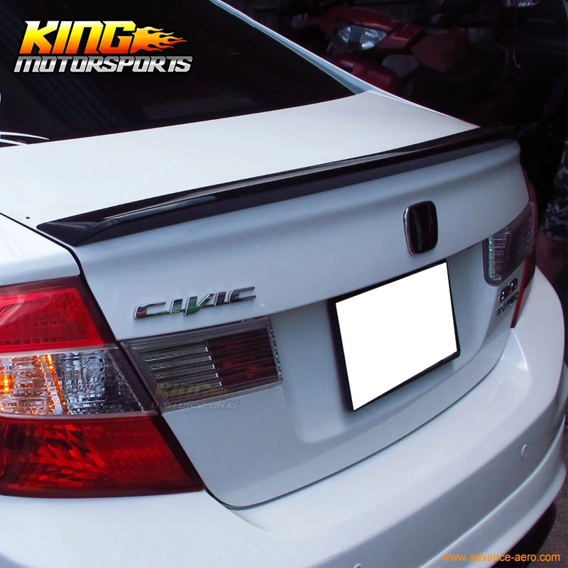 Неокрашенный спойлер для багажника из АБС пластика подходит Honda Civic 9 поколения 4Dr