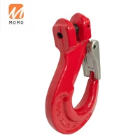 factory direct selling heavy chain hooks drop forged alloy steel eye hoist hook with latch