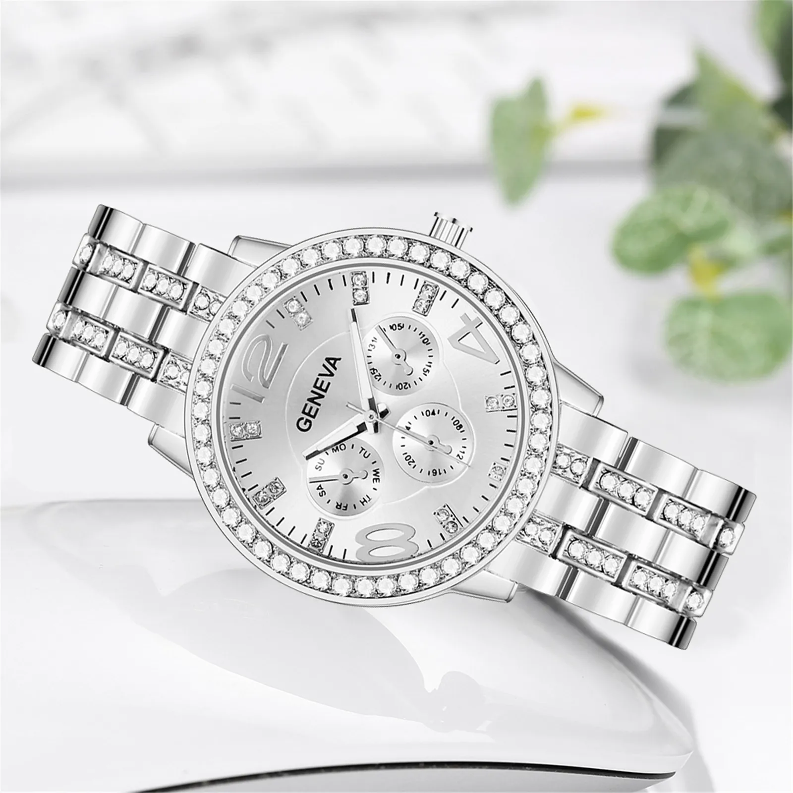 

reloj mujer Women Fashion Watch Clock relogio feminino Stainless Steel Casual Dress Wrist Crystal Jewelry fille ropa nia meisje