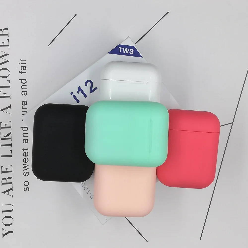 Оригинальные матовые i12 Tws беспроводные наушники Bluetooth 5 0 настоящие вакуумные