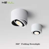 led recessed downlight cob dimmable 5w 7w 9w 15w surface mounted led ceiling lamps spot light 360 degree rotation led light