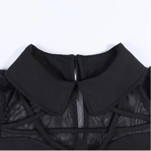 Темное винтажное готическое Платье женское черное Harajuku кружевное