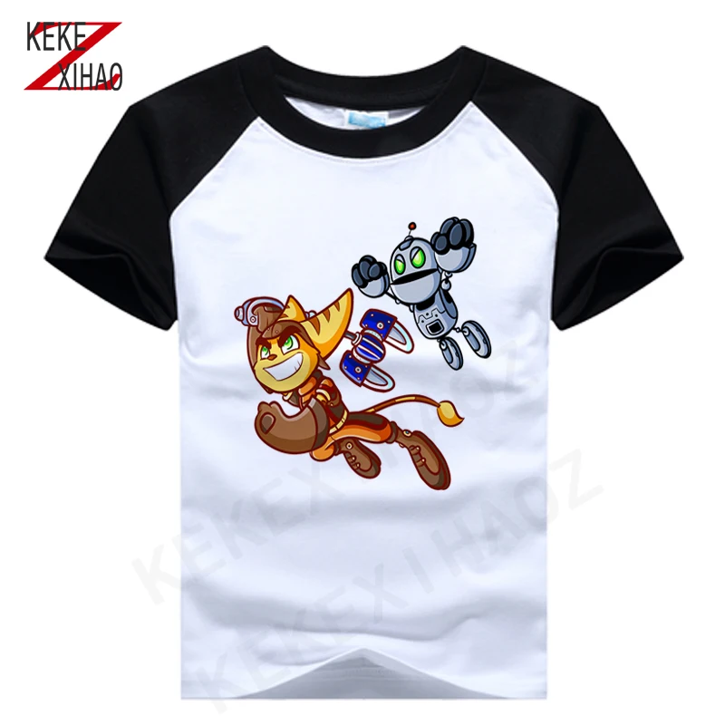 

Детская одежда, футболка с трещоткой и принтом, Детская Повседневная футболка с коротким рукавом для девочек и мальчиков, летние топы