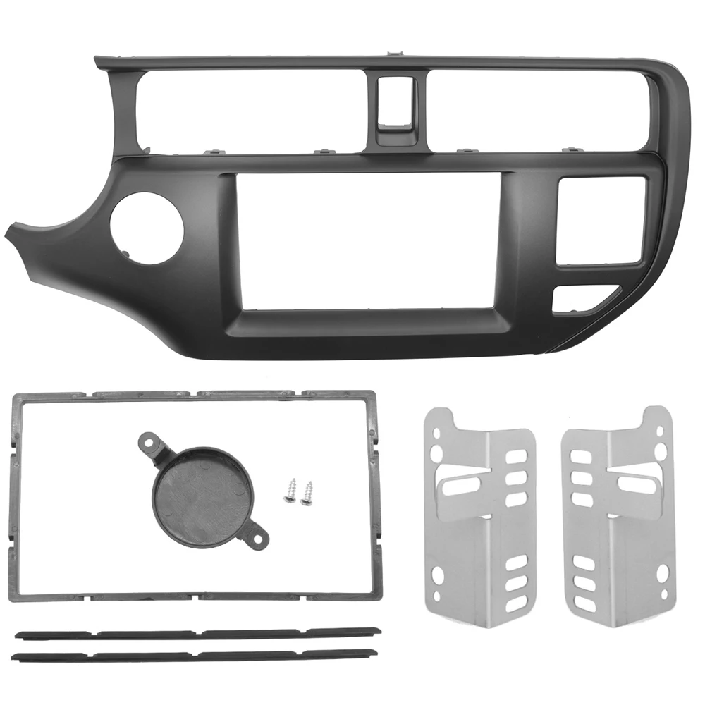 Рамка для монтажа 2Din объемная передняя панель Kia Rio (UB) K3 Pride 2011 + LHD с SRS комплект