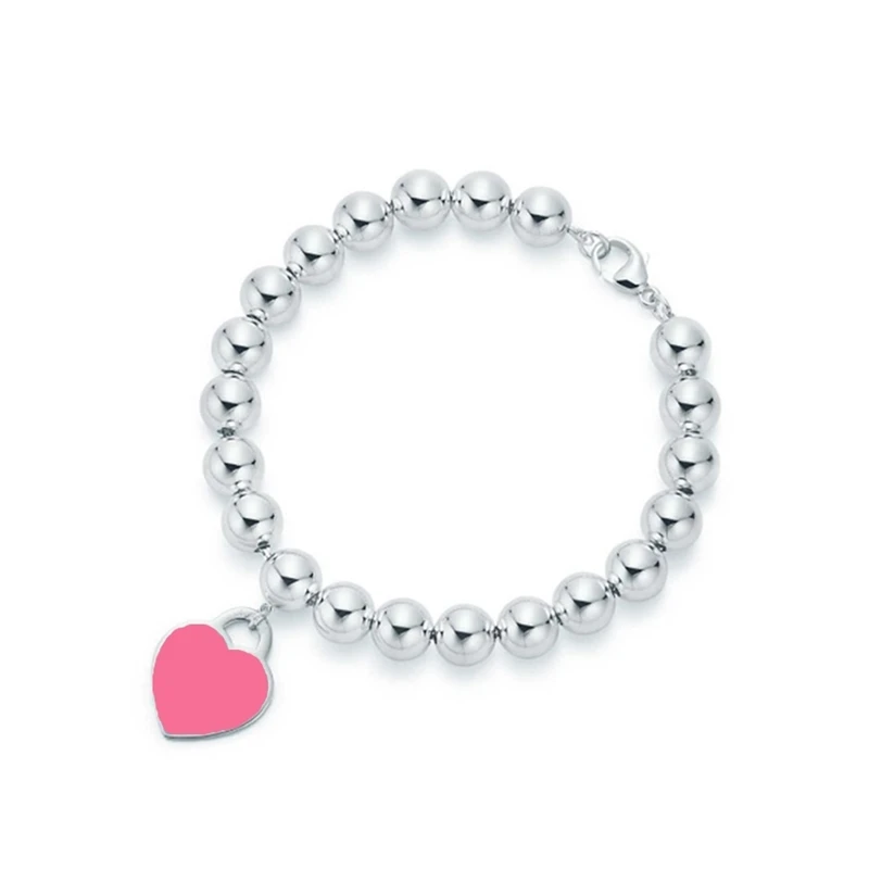 Оригинальный 100% S925 стерлингового серебра спрей сердце Форма бусины (8 мм) модный