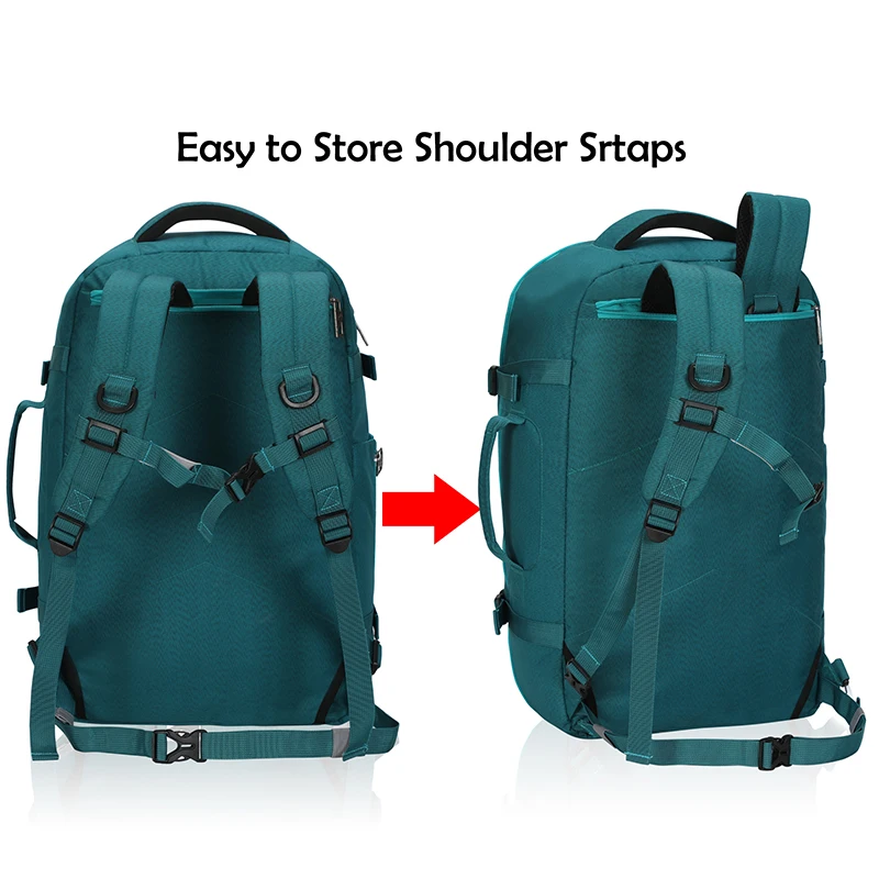 Waterproof Backpack Men Women Laptop Travel Backpack 40L Flight Approved Carry On Backbag Luggage Bags Casual Daypacks