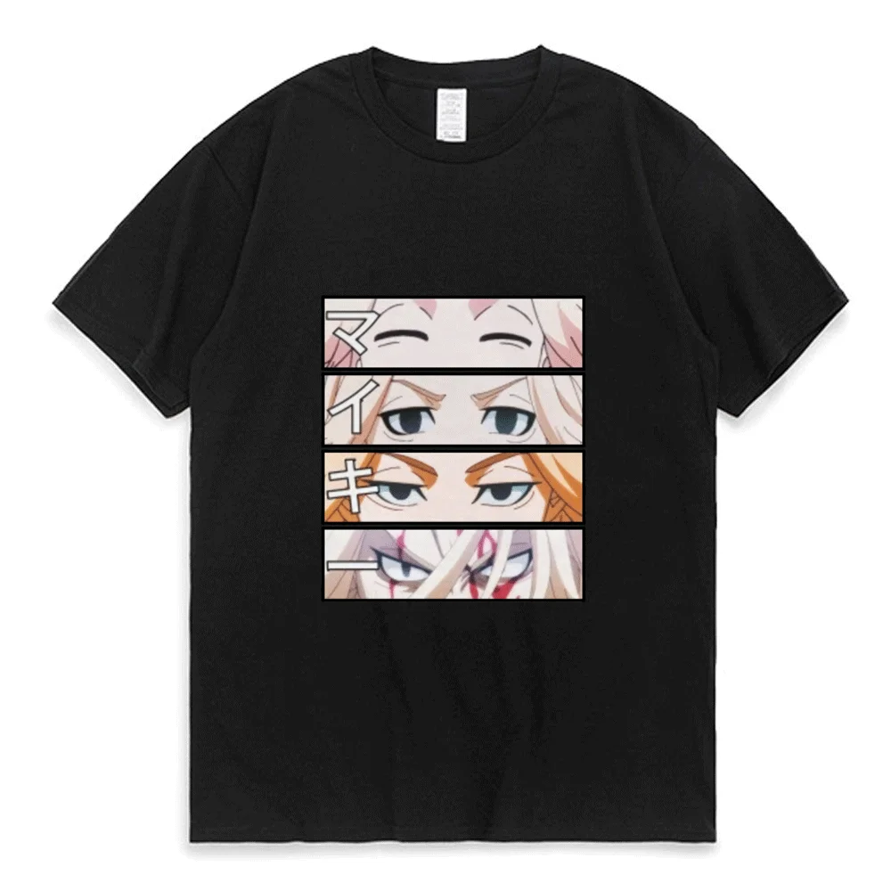 

Hot Anime Tokyo Revengers Eyes T Shirt Men Women Manga Graphic Print T-shirt Summer Couple Popular Tees Japanese Streetwear Tops