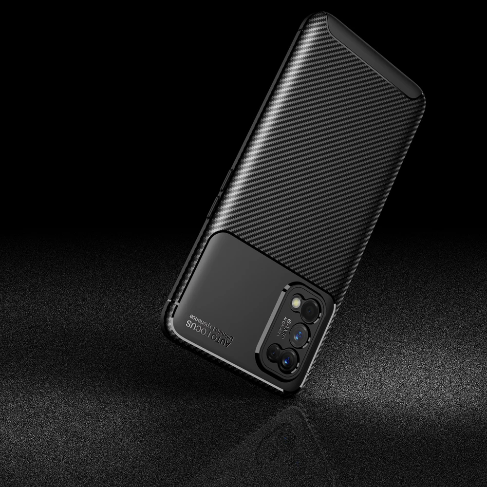 

Comfortable Fundas TPU Cover For OPPO A15 F17 OPPO F17 Pro Soft Carbon Fiber Texture Case Coque