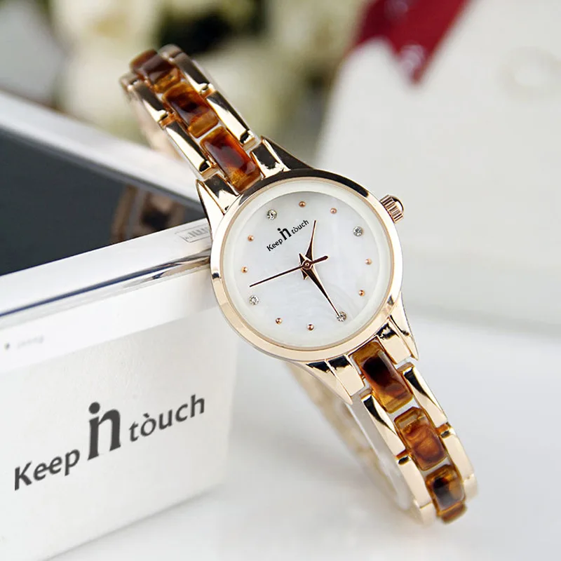 Часы наручные женские Кварцевые водонепроницаемые с керамическим ремешком