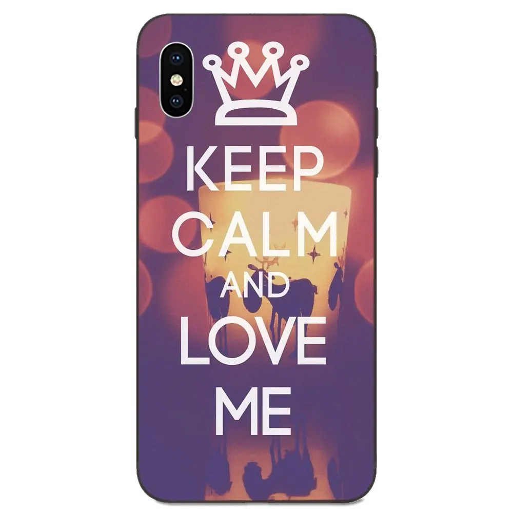 ТПУ сотовый телефон Keep Calm And Love Me style для huawei nova 2 2S 3i 4 4e 5i Y3 Y5 II Y6 Y7 Y9 Lite Plus Prime Pro 2017 2018