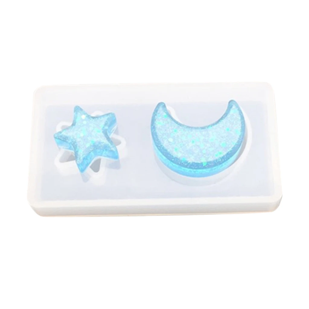 Прозрачный силиконовый пресс-форма лунной звезды Fondant (сахарная) украшение для