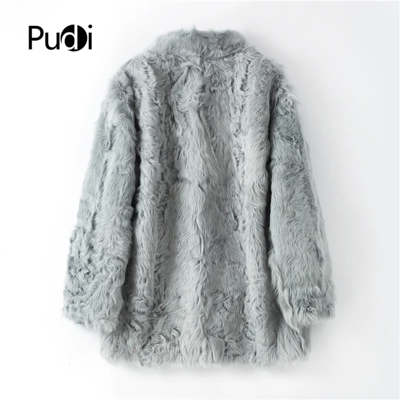 Куртка женская из натуральной овечьей кожи теплая для отдыха на зиму B401703 пальто