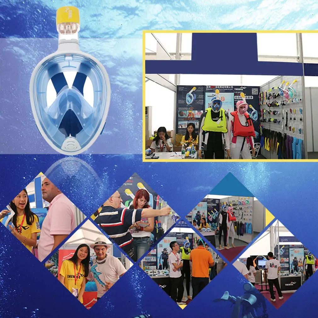 

Маска для подводного плавания на все лицо, новинка