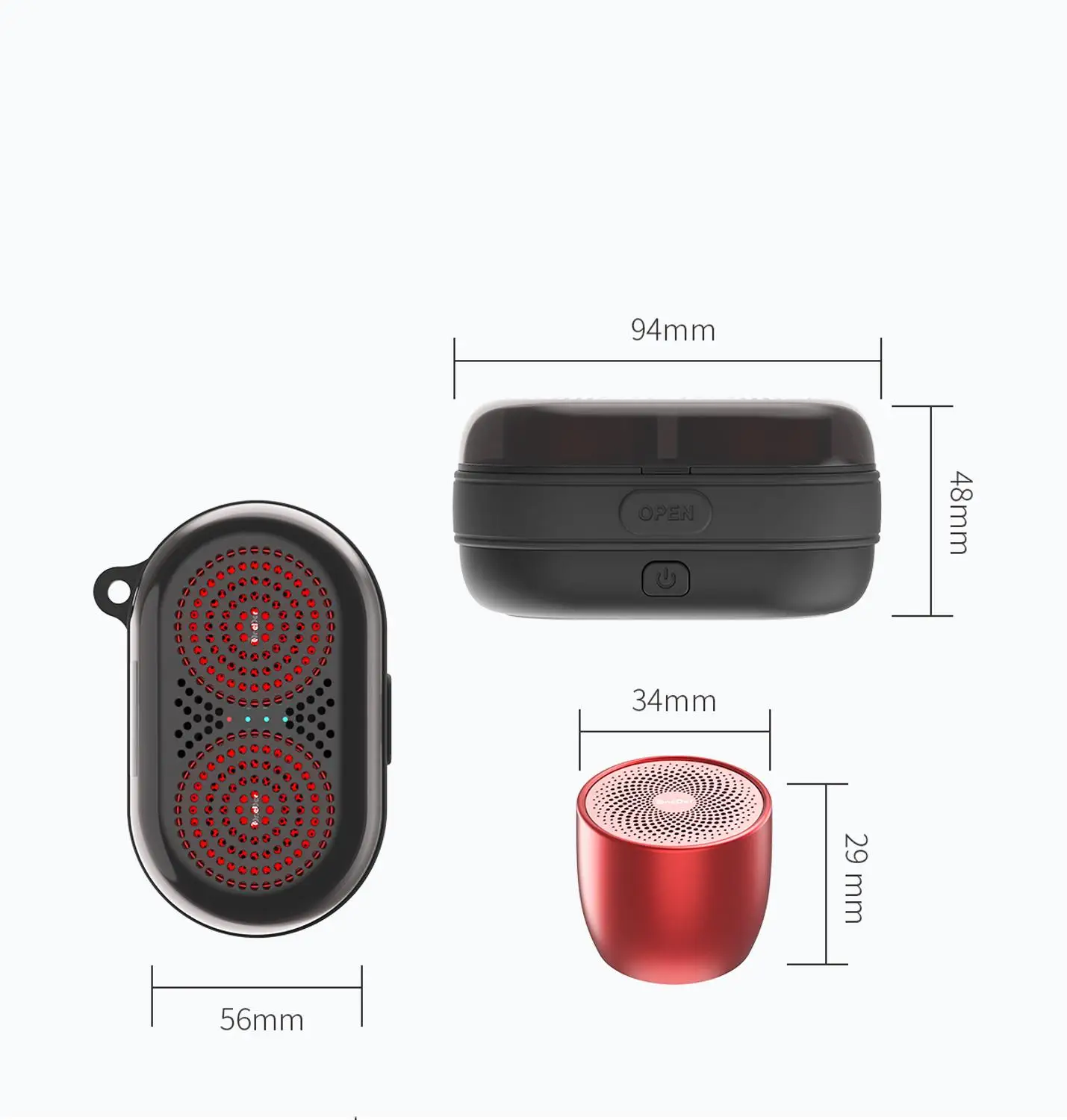 OneDer V17 bluetooth speaker 6W TWS magnetic function with charging case fashionable design waterproof mini portable | Электроника